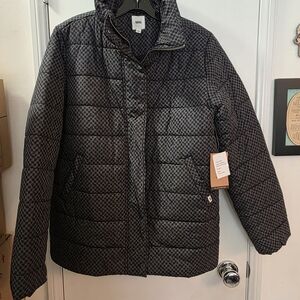 Vans Black & Gray Quilted Puffer Jacket